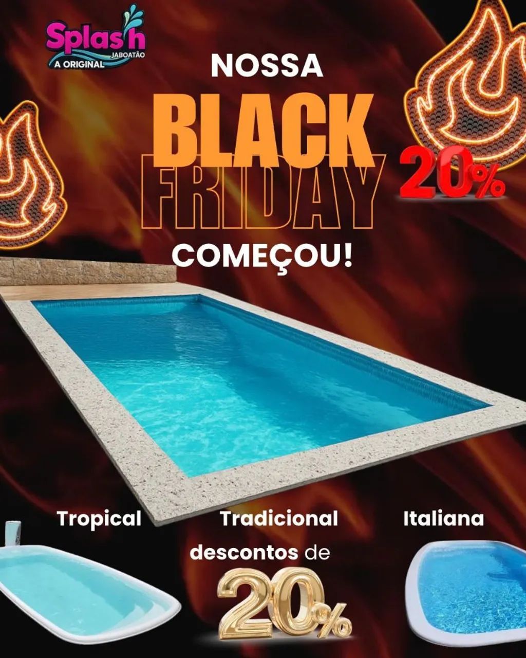Black Friday Piscina 30% Off Splash (by iGUi)