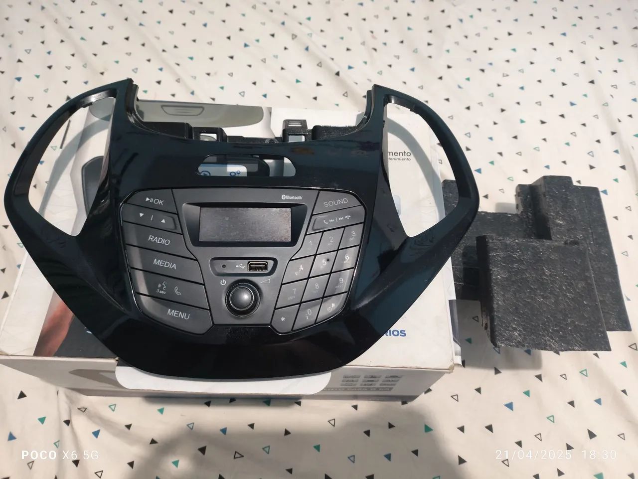 Central multimídia original Ford Ka 2015 a 2018