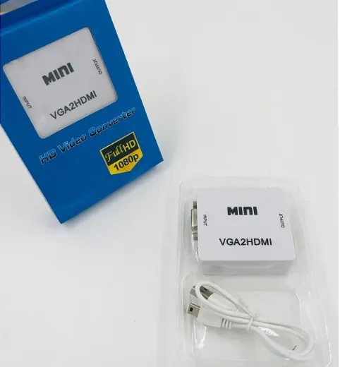 Conversor de áudio e vídeo VGA para HDMI