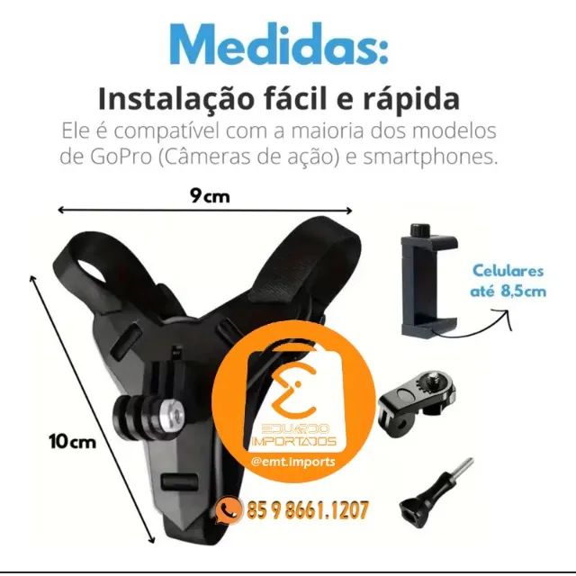 Suporte Universal para Celular em Capacete LE-143 - Foto 5