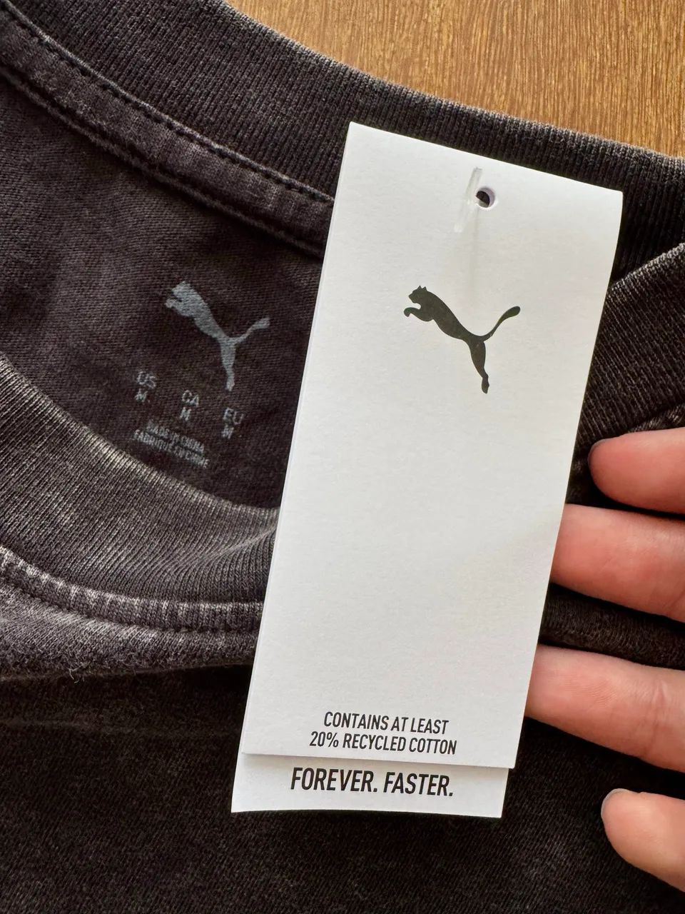 camiseta Puma Oversized Preta Estonada - Foto 3