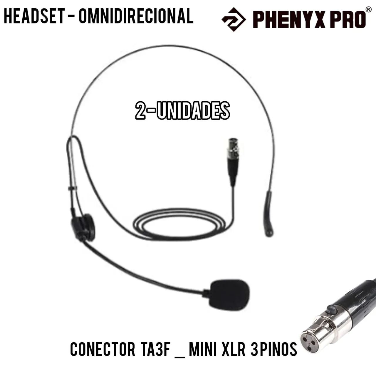 Kit com Microfones 10 Headsets TA3F + 2 Lapelas P2 ( Para Sistemas sem Fio ) - Foto 4