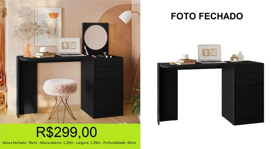 Penteadeira a pronta entrega 