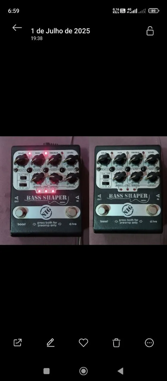 Pedal Bass Shaper Nig