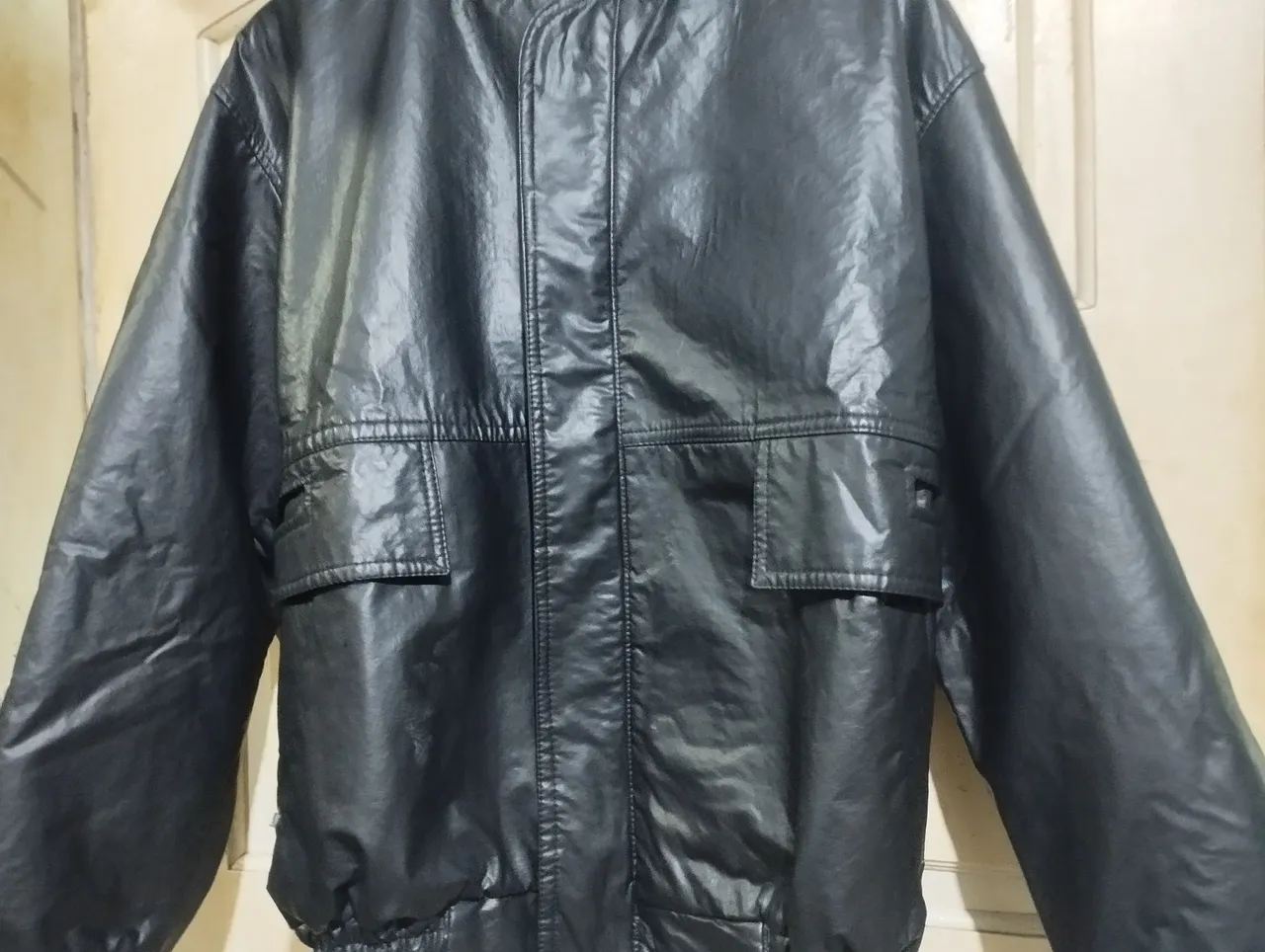 Jaqueta de Courino Masculino Preto