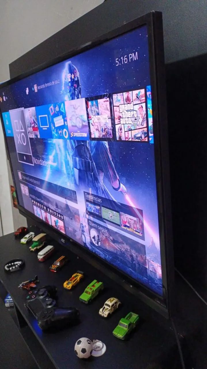 Playstation 4 com controle - semi novo - Foto 5