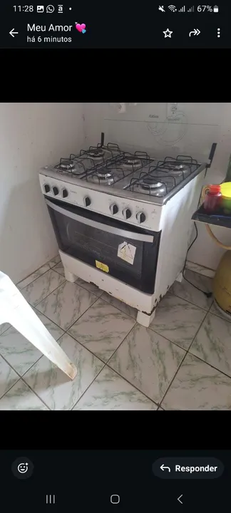 Fogão usado 6 bocas