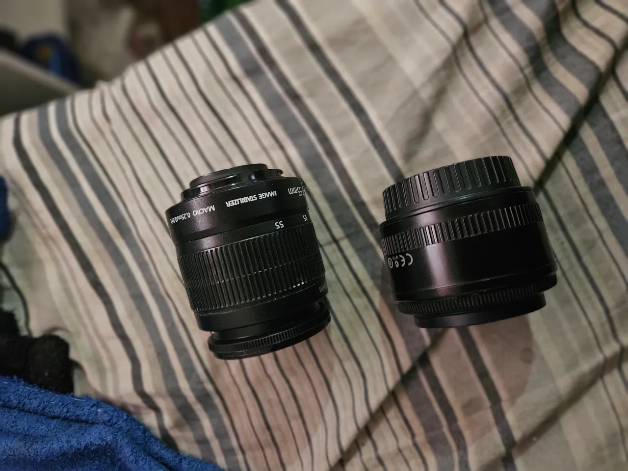 Lentes Canon EF-S 55mm e 50mm