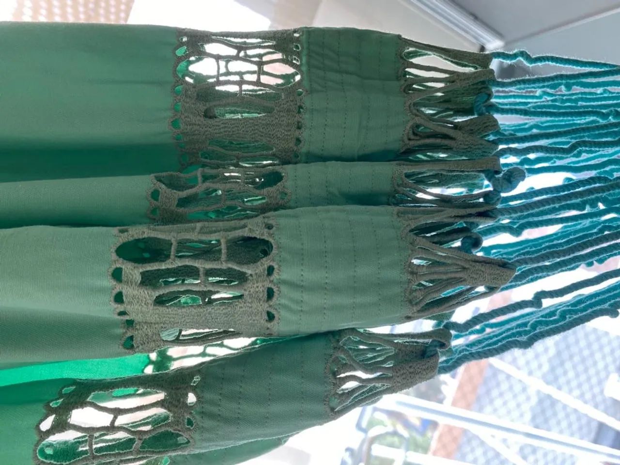 Rede de Dormir para Bebê bordada nome Maria Eduarda (Nova) - Foto 4