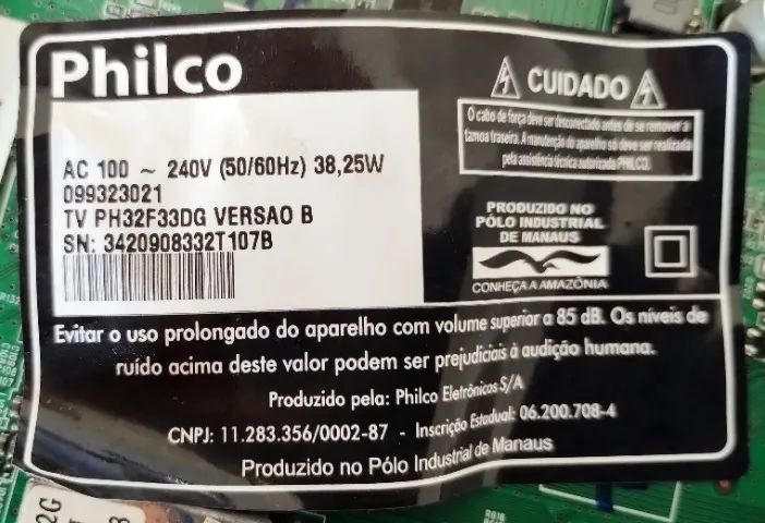 placa principal tv philco 32 polegada