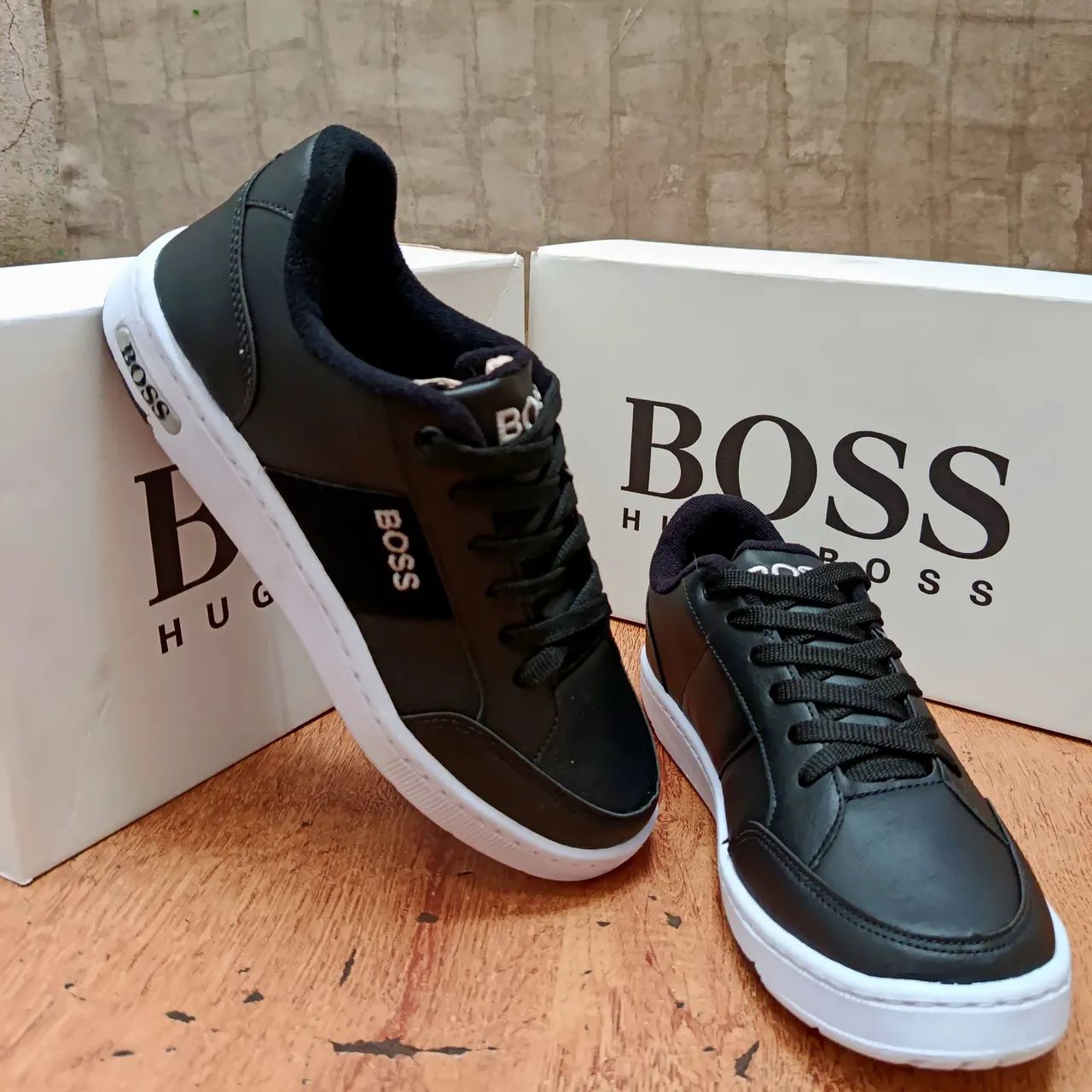 Boss Sneaker Preto Masculino Kit Pares Do Tenis Oversized Melburk - Main Image