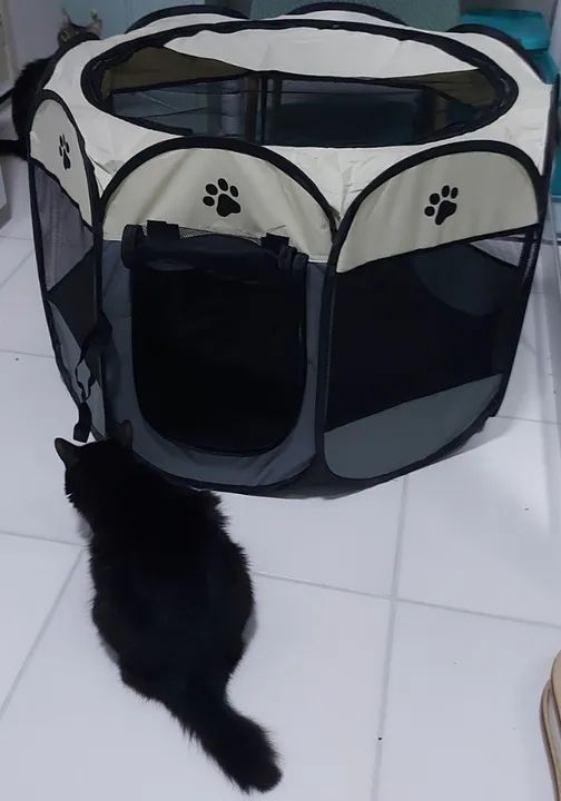 Cercadinho dobrável para cães gatos pets pequeno porte