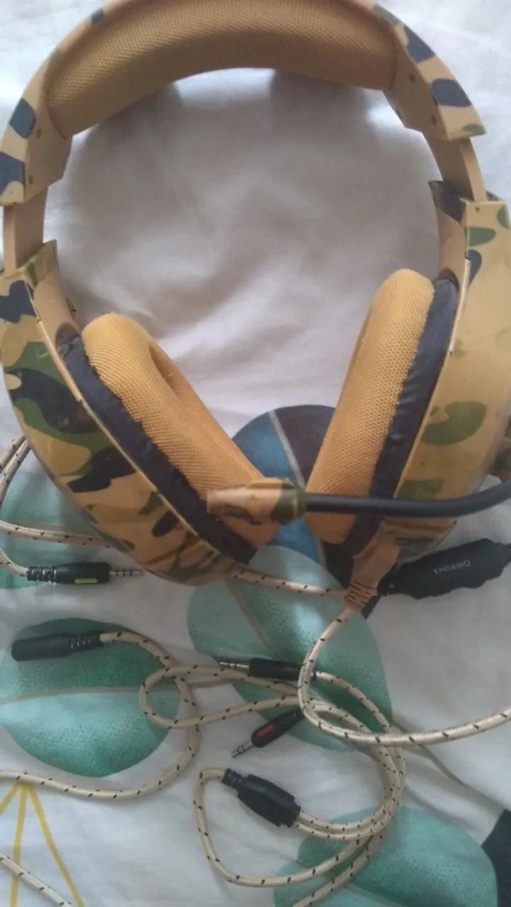 Headset Gamer Camuflado Profissional Para PS4 PC XBOX E CELULAR - Foto 2
