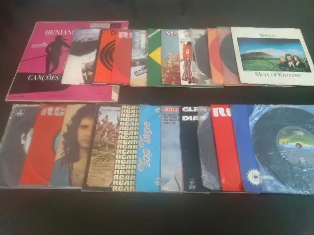 Pacote de Discos de Vinil EP e Singles
