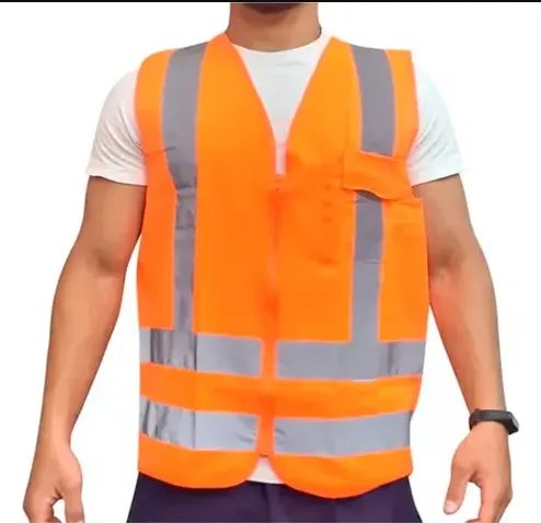 Colete Refletivo Sinalizador Fluorescente Segurança Epi com ziper tam G - Foto 3