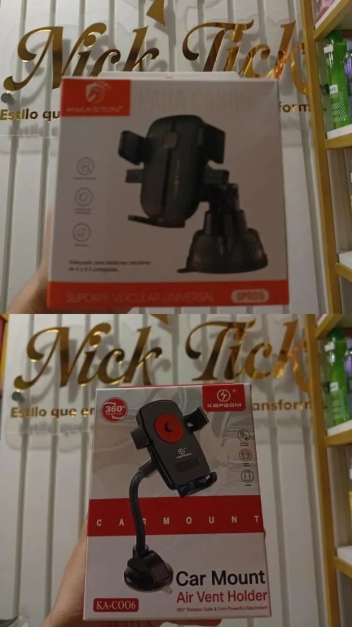 Suporte para Celular veicular universal. Fácil instalação  e compatibilidade com diversos 