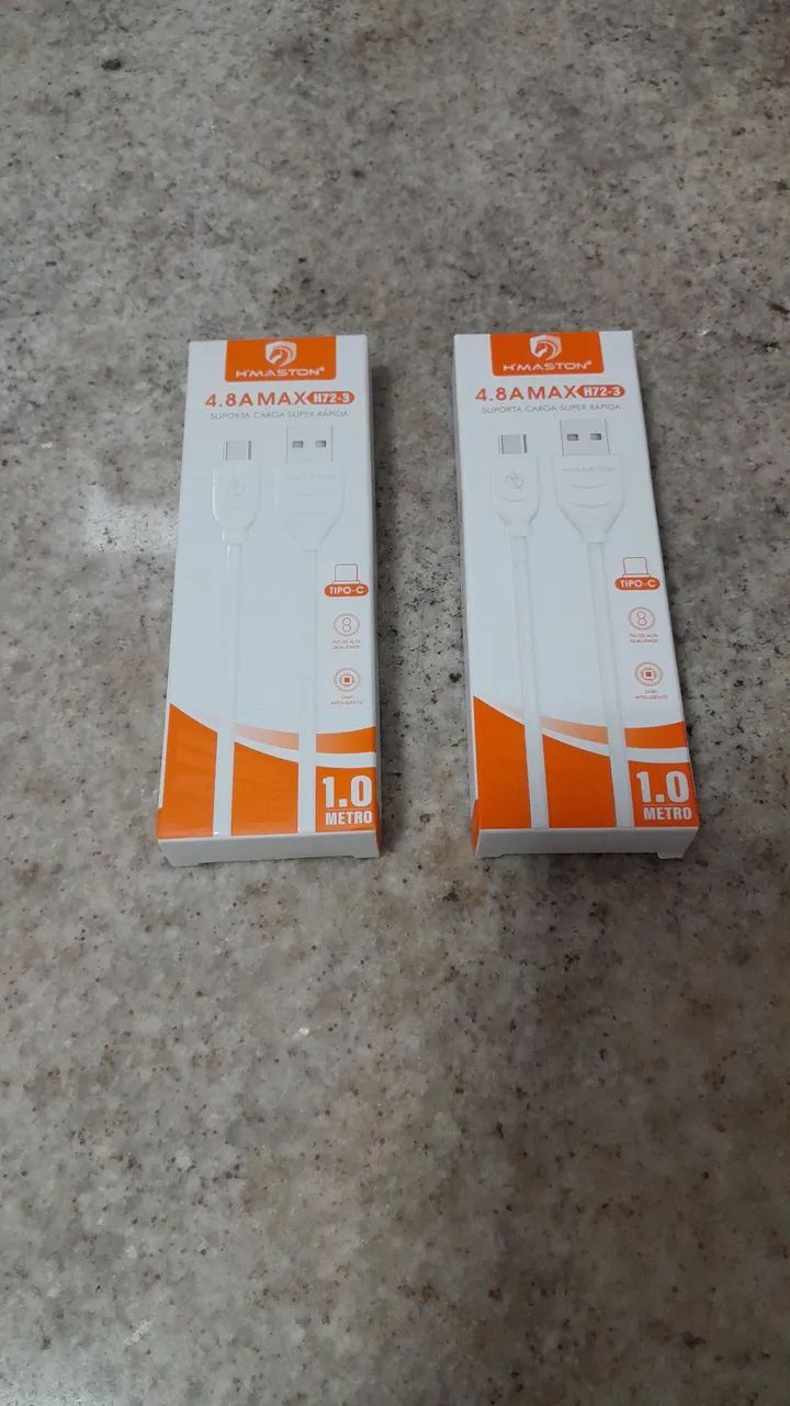 Cabo USB Tipo C 4.8A 1 Metro - Super Rápido