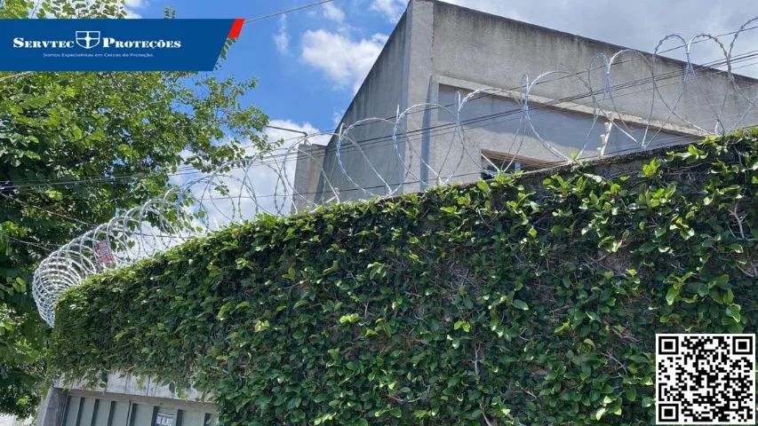 Cercamento com Concertina Dupla para Indústria