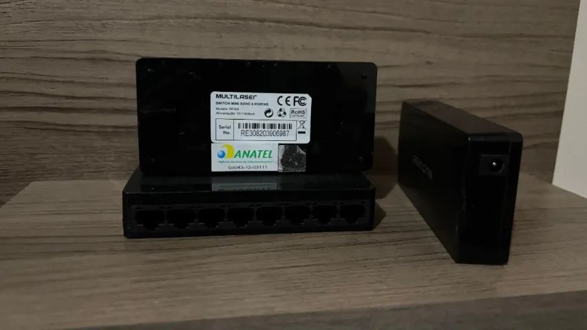 Switch Mini Soho 8Portas multilaser RE308 - 3 unidades