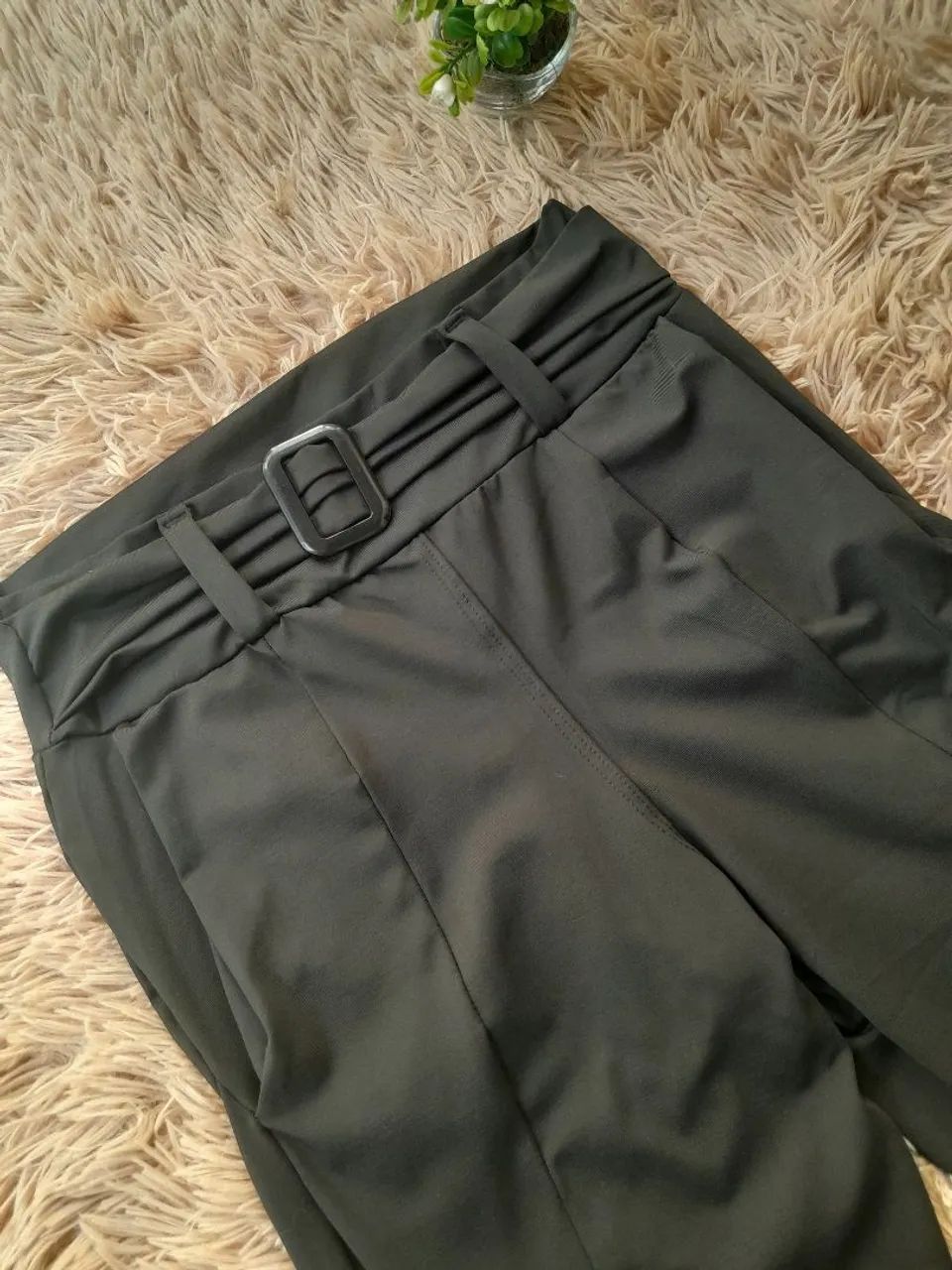 Calça com cinto legging poliamida - Foto 3