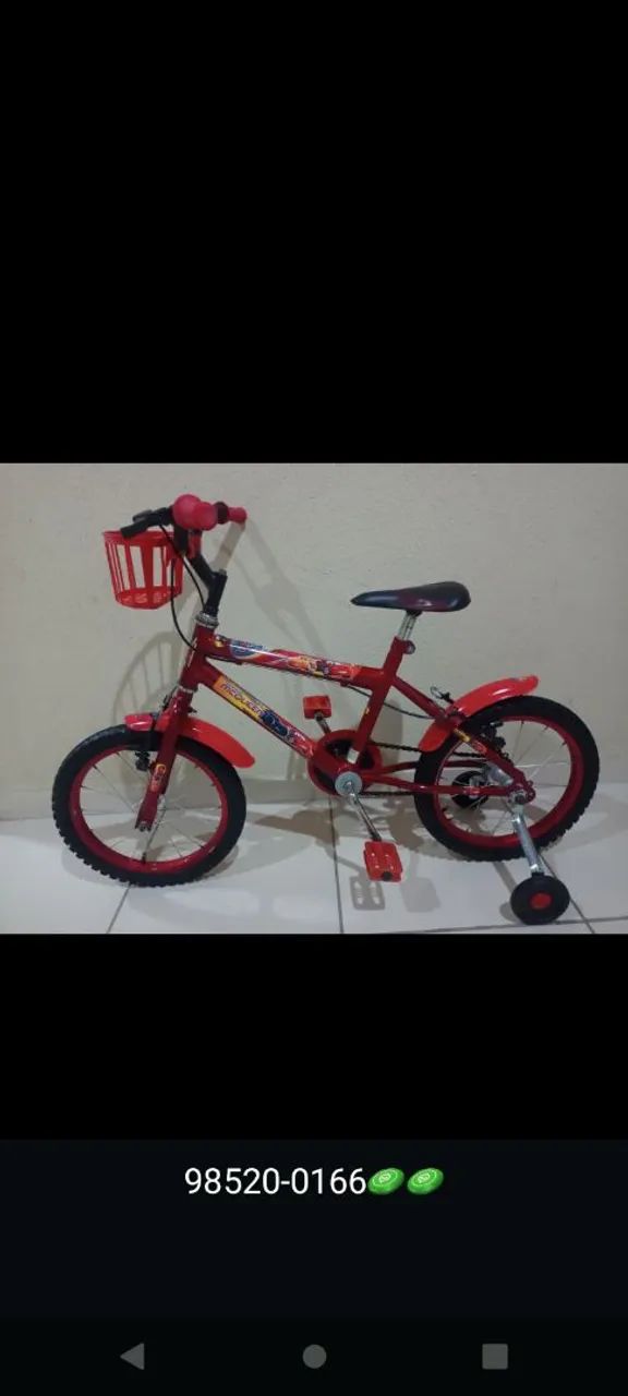 Bicicleta infantil ideal pra presente aro16 de 3 a 6 anos aceito cartão * - Foto 2
