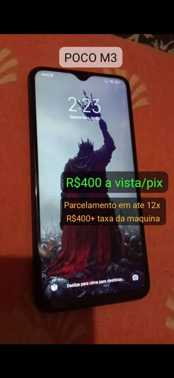 POCO M3 - 64GB /4GB RAM R$400