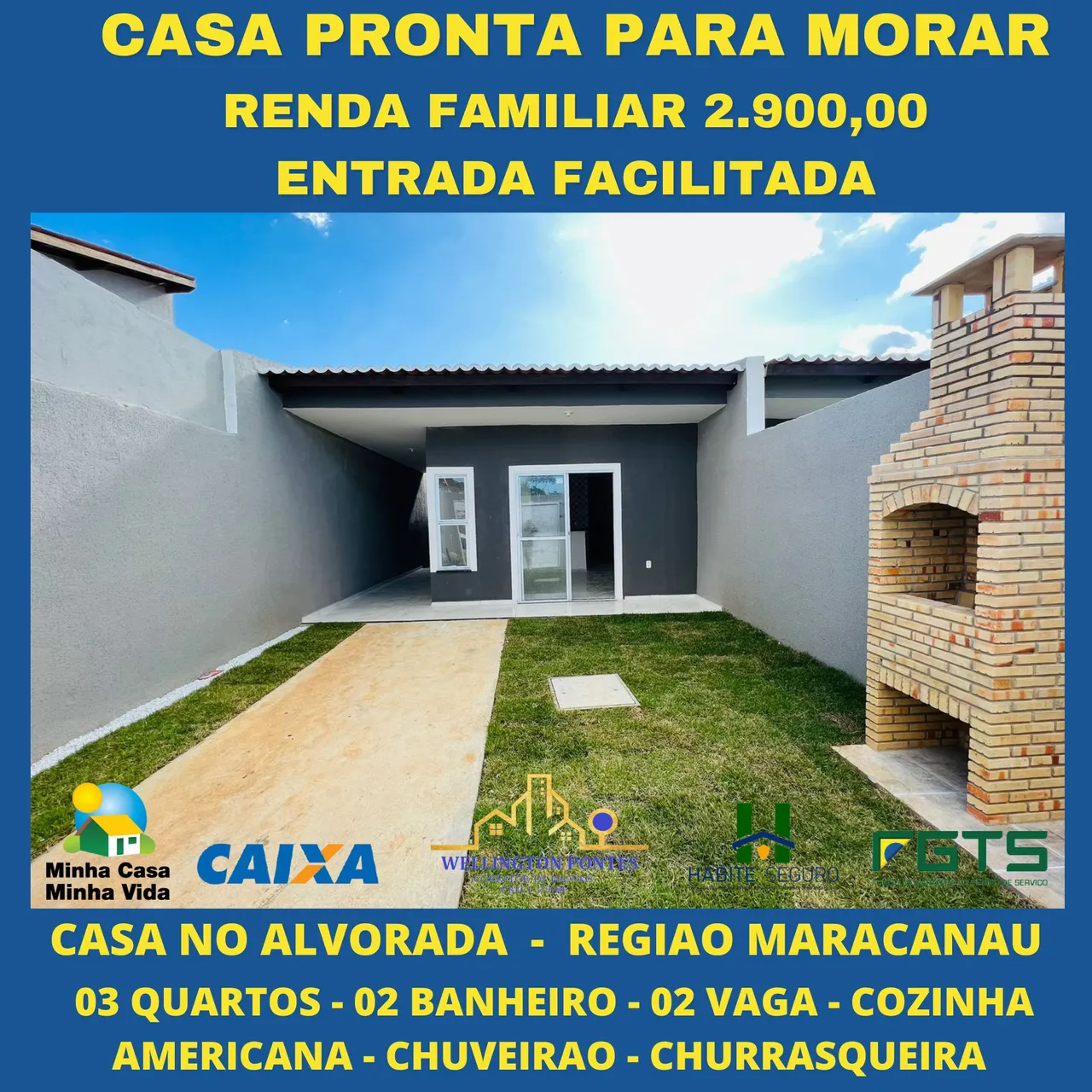 Imóvel para venda com 100 metros quadrados com 3 quartos em Jardim Bandeirantes - Maracana