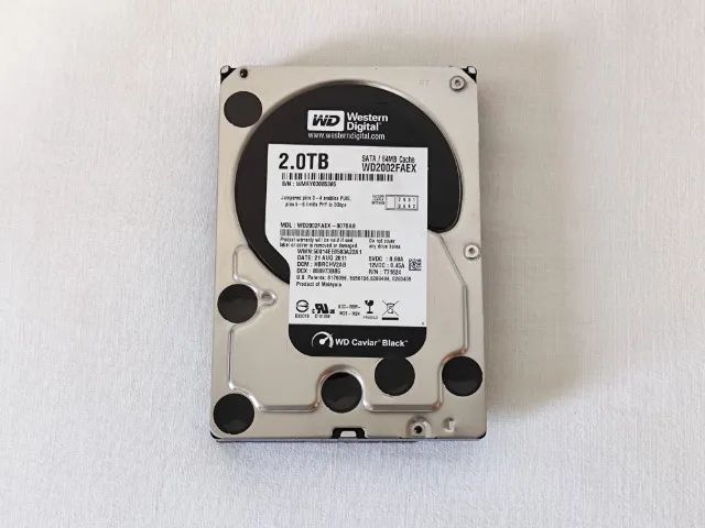HD WD Black 2TB Sata 3.5" Wd2002faex64407624601729120