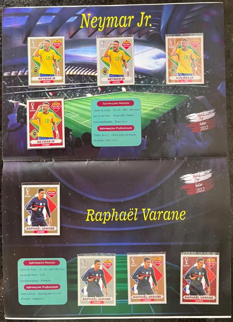 Coleção Completa Figurinhas Extra Copa 2022 - 80 Figurinhas Extras Sem Repetição Originais - Foto 4