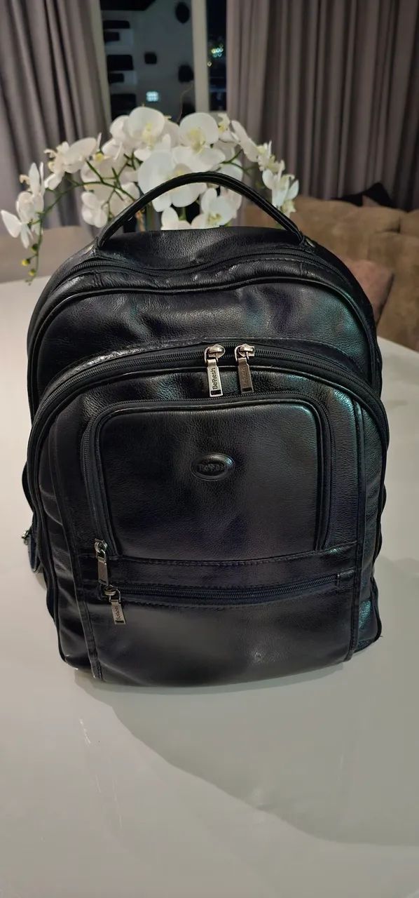 Mochila de Couro Masculina BENNESH  - Foto 4
