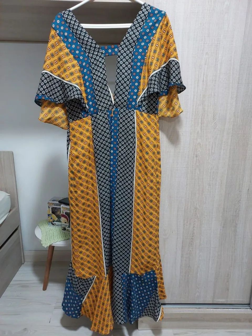 Vestido longo com babado - Foto 2