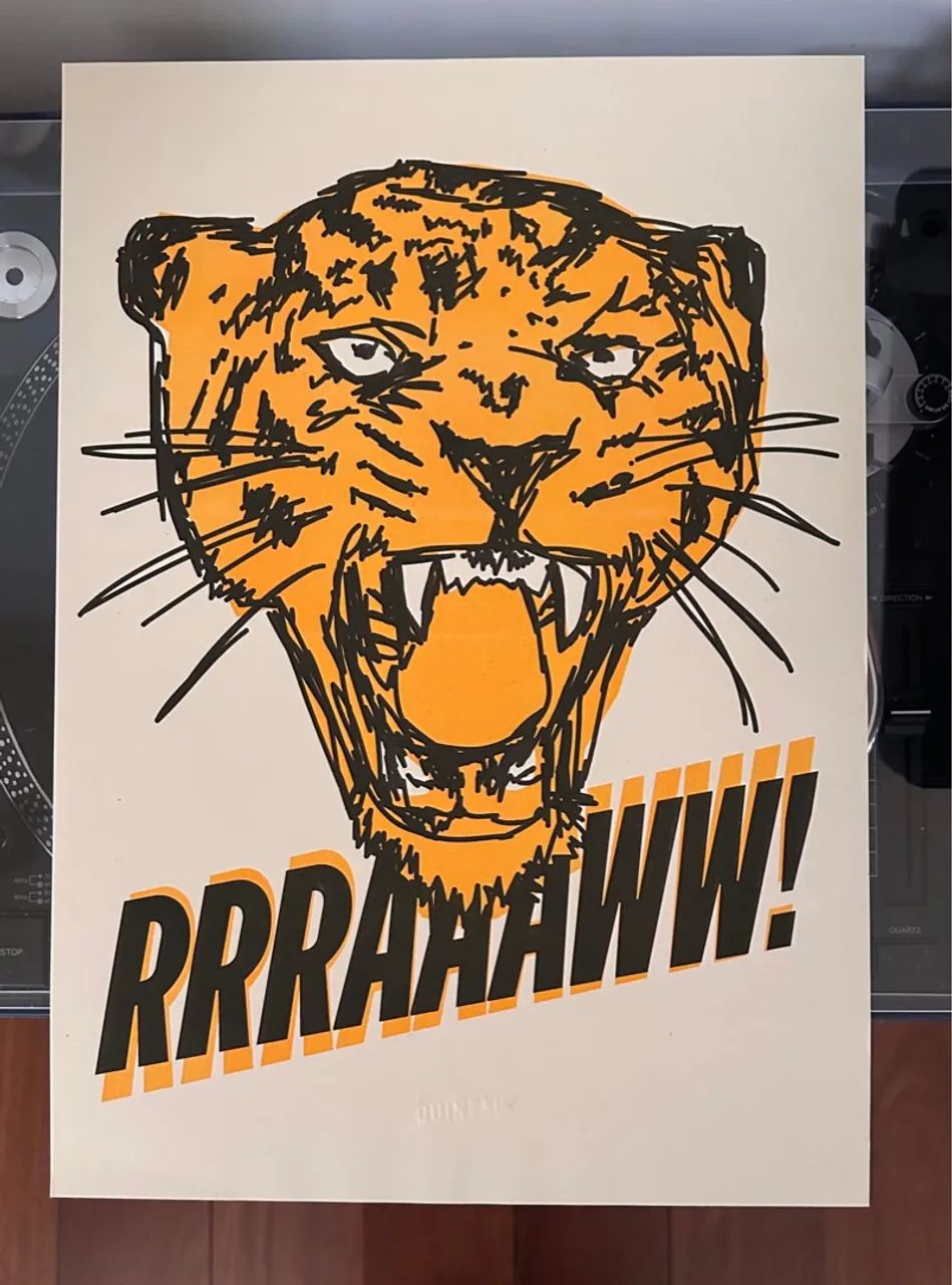 Print  para quadro onça pintada 