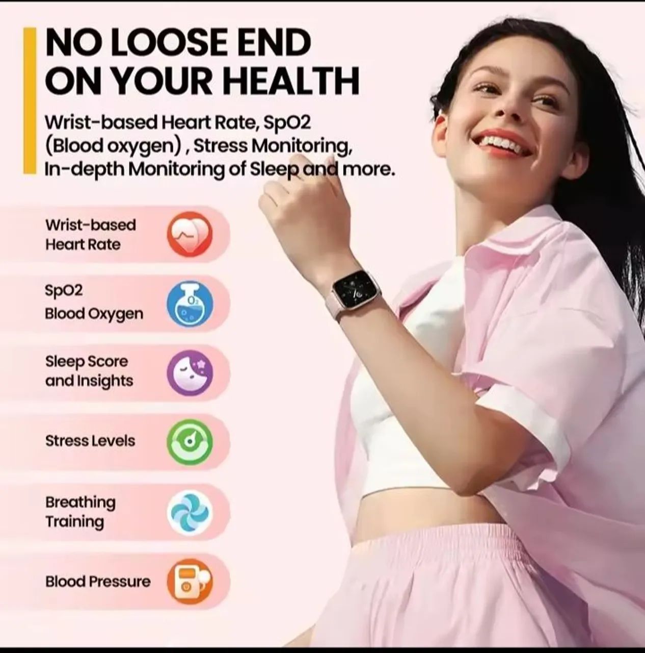 Zeblaze GTS 3 - Smartwatch Completo com Tela HD e Chamadas Bluetooth - Foto 4