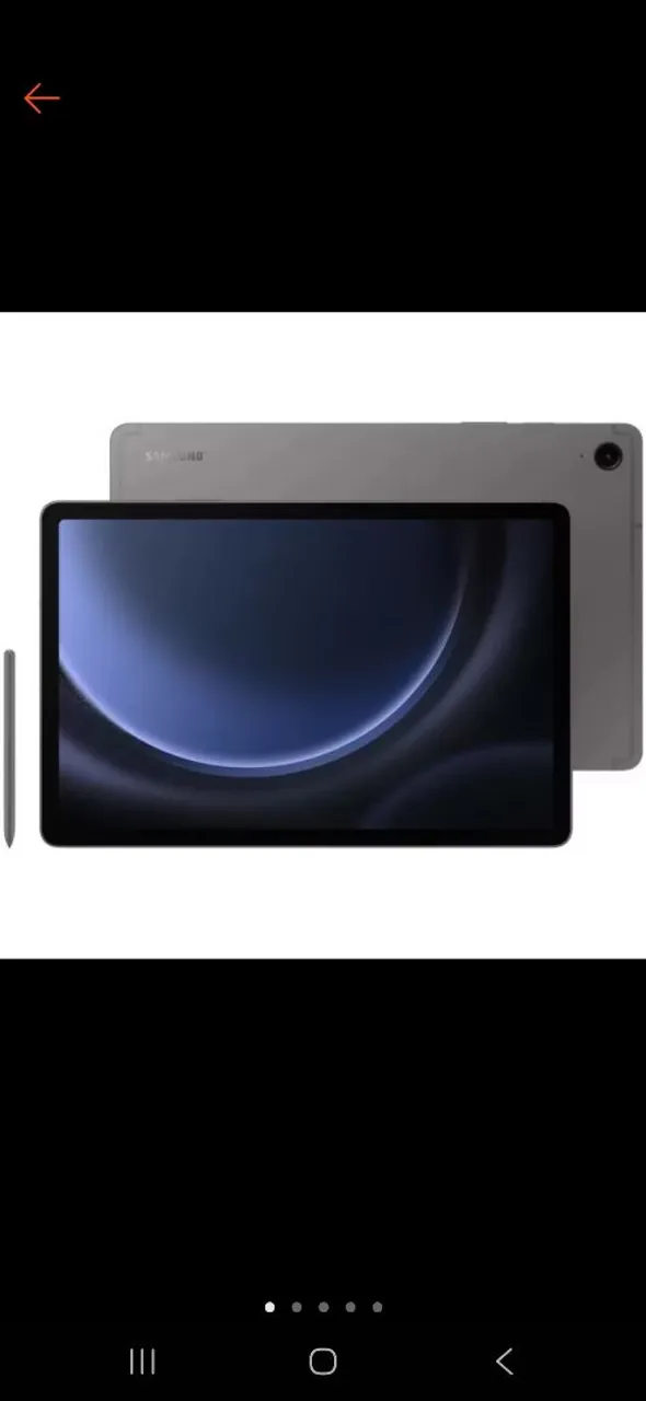 Tablet Samsung Galaxy S9 fe plus.