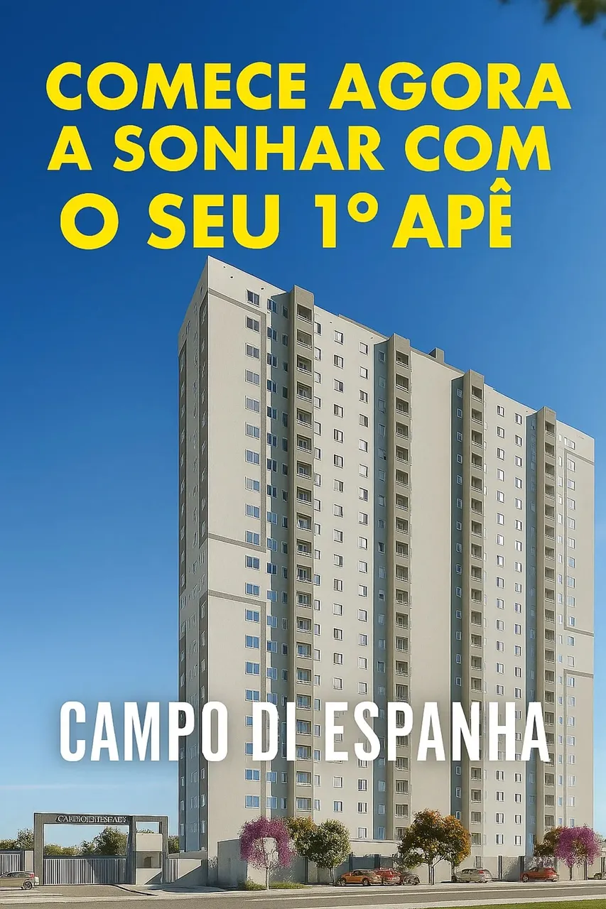 Conquiste o seu primeiro Ap - Da MRV Campo Di Espanha - Zona Sul de SJC com 41m² 2 Dorm e