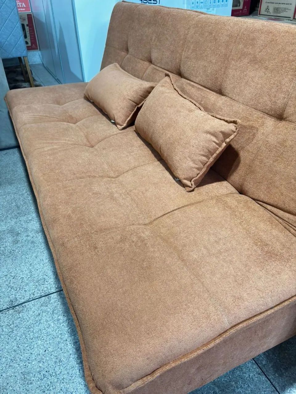 Sofá cama opções de cores 1,95m largura - Foto 3