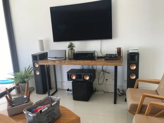 Conjunto caixas de som KLIPSCH e Receiver Denon avr-730h - Foto 4
