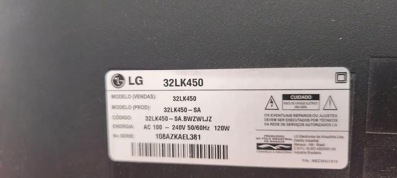 TV LG 32LK450-SA 32 Polegadas LCD Full HD 2011 Usada Ótimo Estado - Foto 2