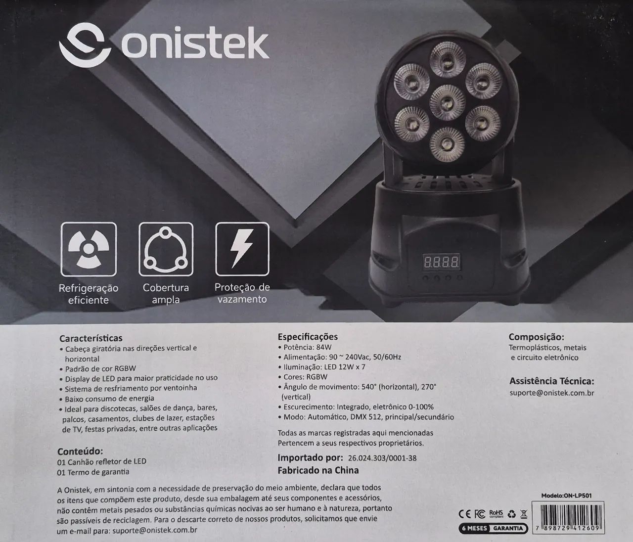 REFLETOR DE LED GIRATORIO 84W ON-LP50 - Foto 2