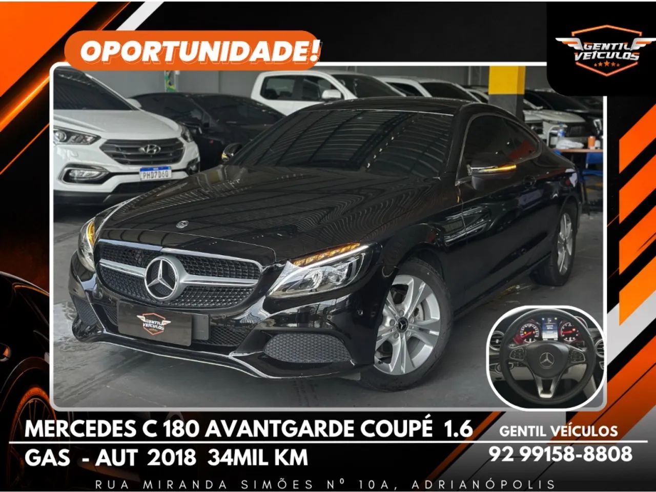 Mercedes-Benz C-180 CGI Avant. 1.6/1.6 Flextb 16V Aut. 2018