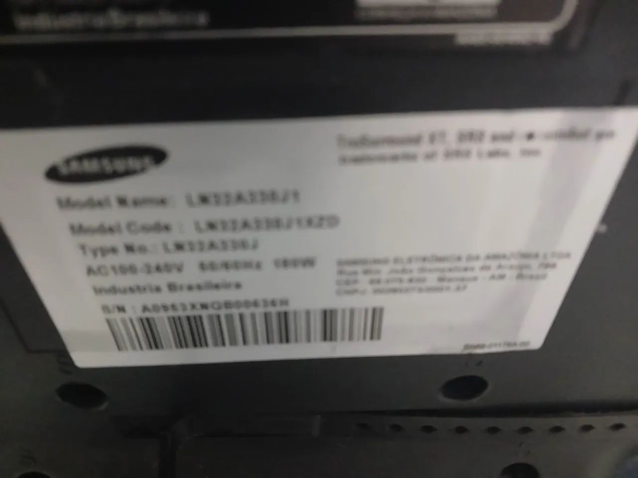 TV SAMSUNG PARA COMSERTO OU PEÇAS  - Foto 2