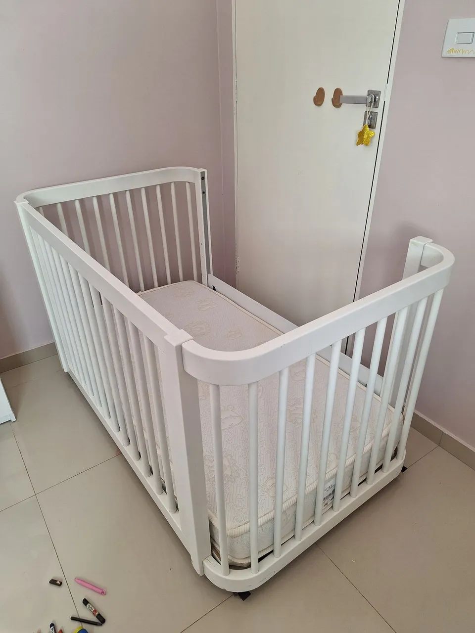 Berço evolutivo quater com colchão ortobom - Foto 3