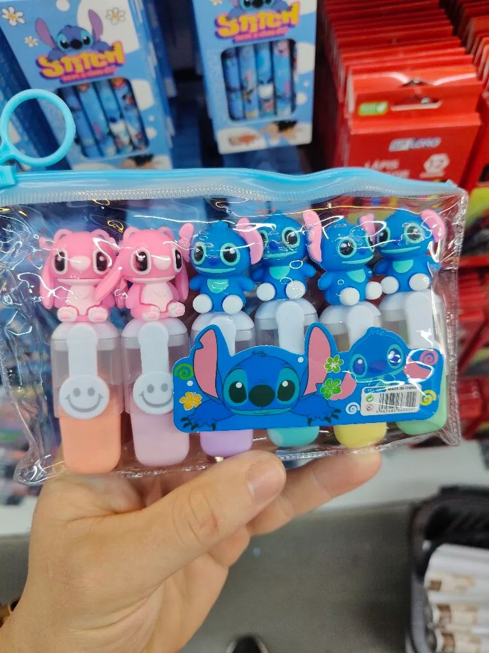 Kit canetinha Lilo & Stitch 