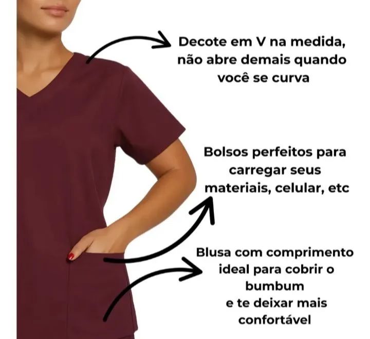 SCRUB UNIFORME GABARDINE TAMANHO G 42/44 - Foto 3