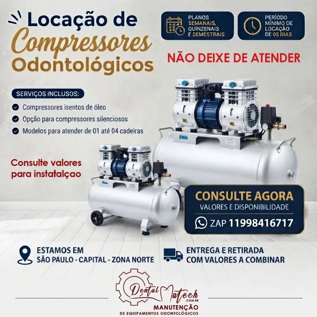 Compressor Odontológico Isento