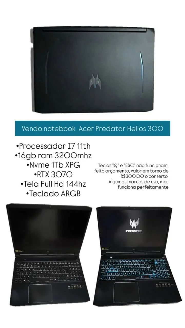 Acer Predator Helios 300