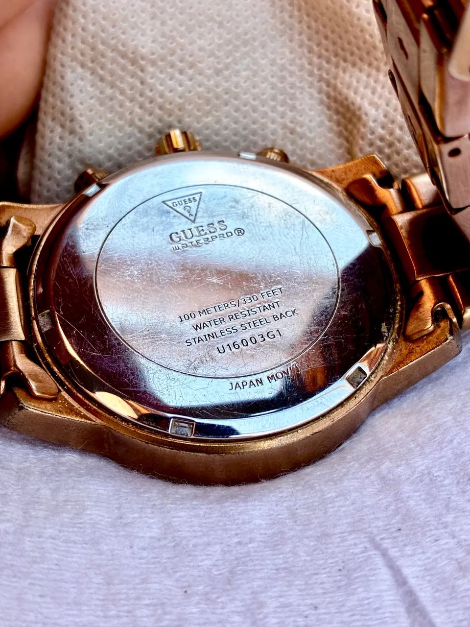 Relógio Guess Waterpro Original U16003G1 - Dourado Rose - Foto 2