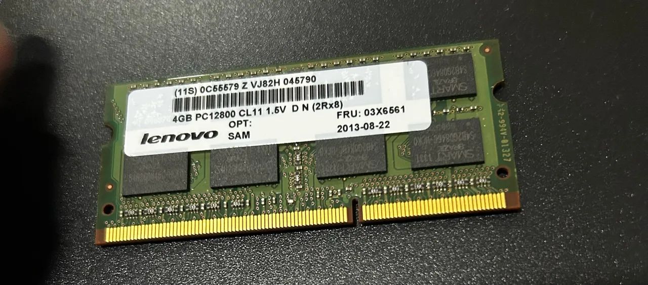 Memória ram notebook 4gb ddr3