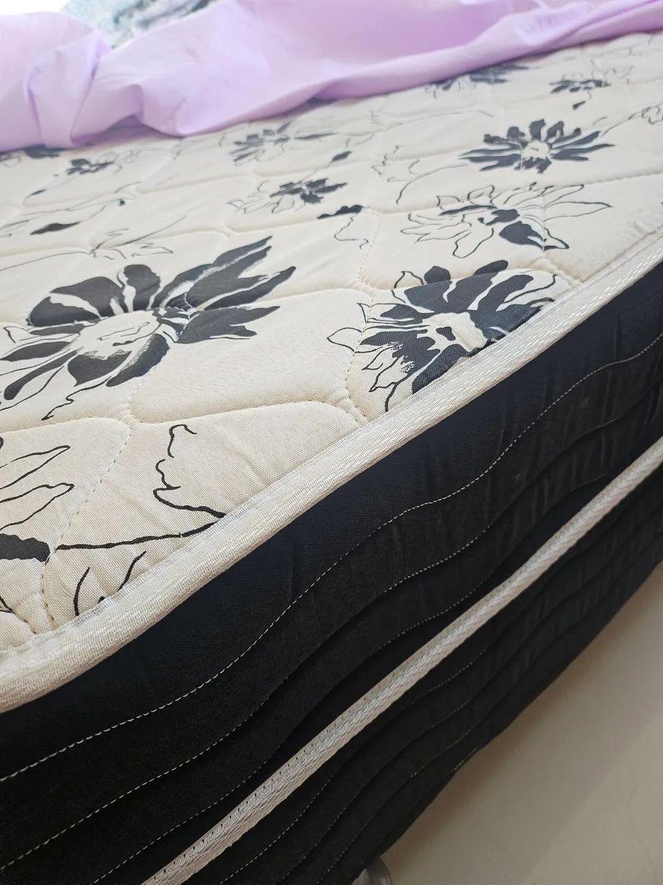 Cama box com colchão conjugado ortopédico 