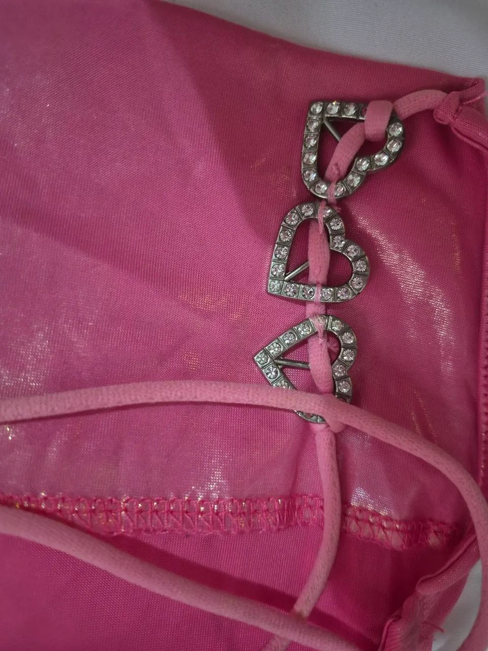 Conjunto shein pink costas nuas M - Foto 4